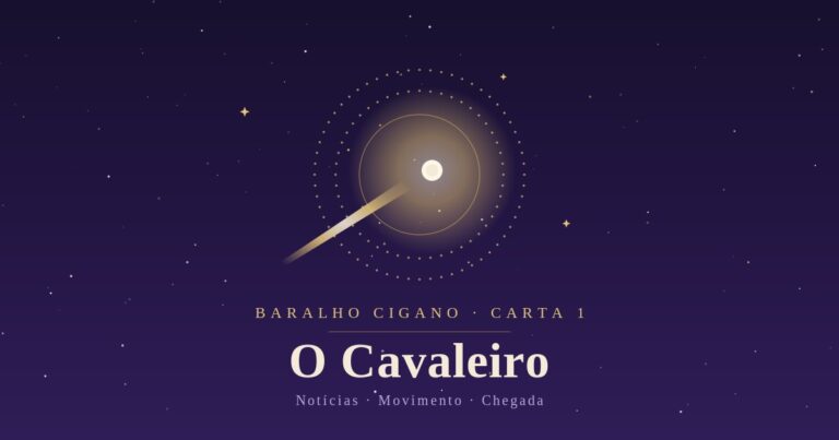 Capa: O Cavaleiro no Baralho Cigano