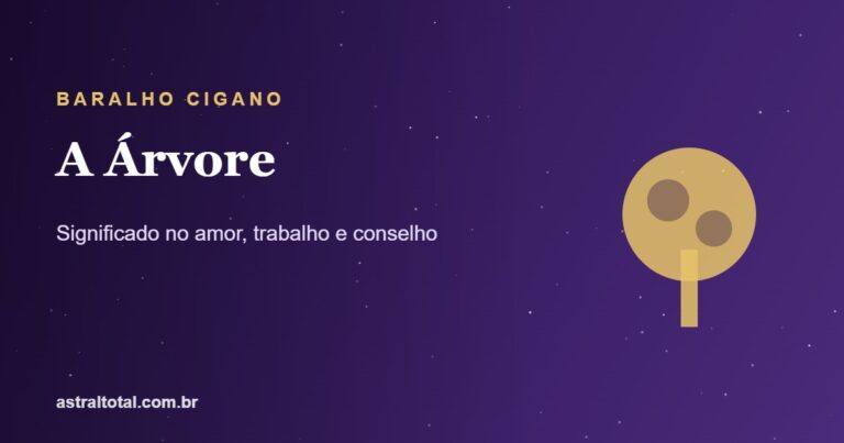Ilustração da carta A Árvore do Baralho Cigano
