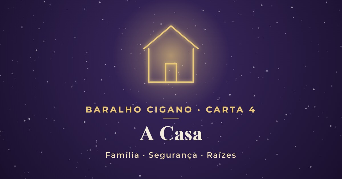 Capa: A Casa no Baralho Cigano