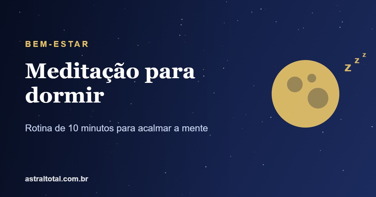 Ilustração de lua para meditação para dormir