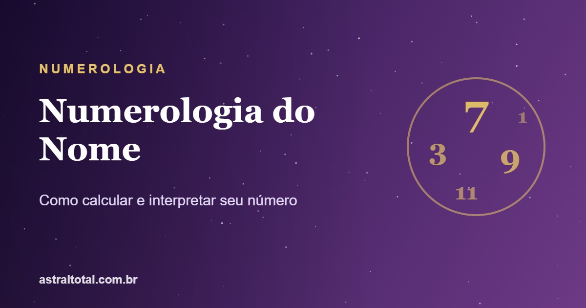 Numerologia do nome — como calcular e interpretar seu número